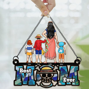 Best Pirate Mom Ever - Gift For Mother - Window Hanging Suncatcher Ornament - CL11 NH96