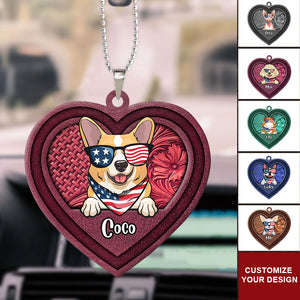 My Heart Paw - Gift For Pet Lovers - Personalized Car Hanging Ornament - CL12 NA94