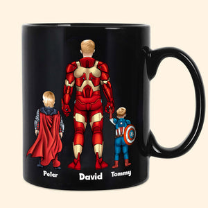 RadDad And His Incredible Kids - Gift For Father's Day - Personalized Ceramic Mug