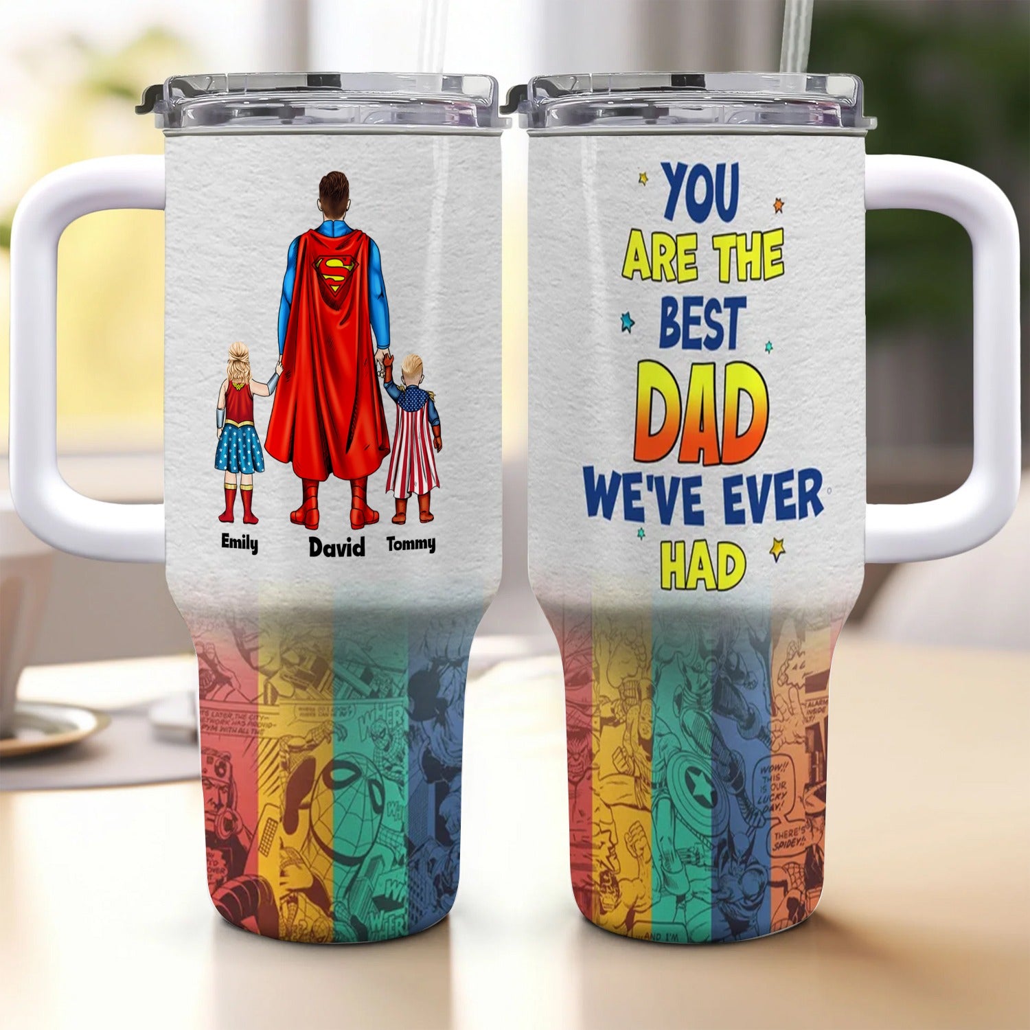 You Are The Best Dad I've Ever Had - Gift For Father's Day - Personalized 40oz Tumbler Cup With Straw