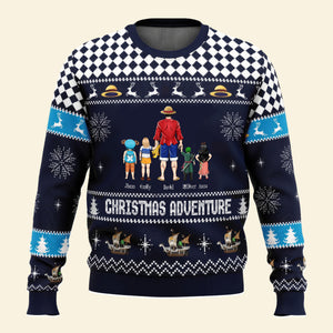 Straw Hat Pirates Ship Going Merry One Piece - Gift For Christmas - Personalized Ugly Sweater - CL11 NH96