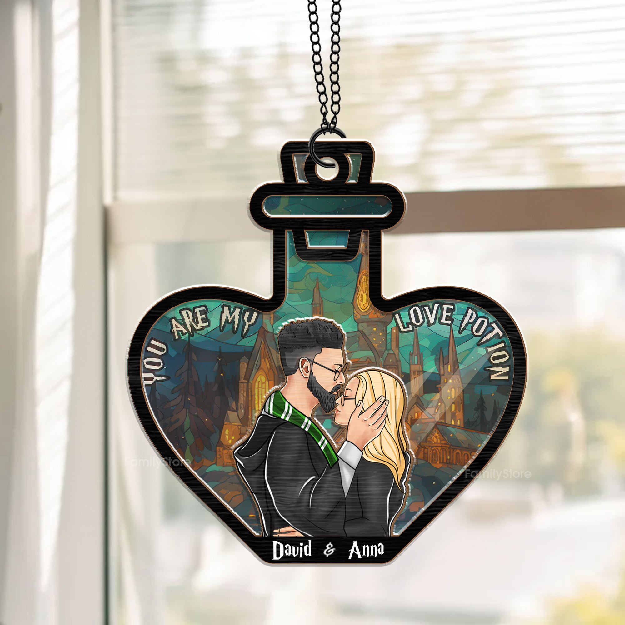 Harry Potter You Are My Love Potion - Gift For Couple - Personalized Window Hanging Suncatcher Ornament - CL20 NH96