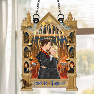 Harry Potter Better Be Together - Gift For Couple - Personalized Window Hanging Suncatcher Ornament - CL20 NH96