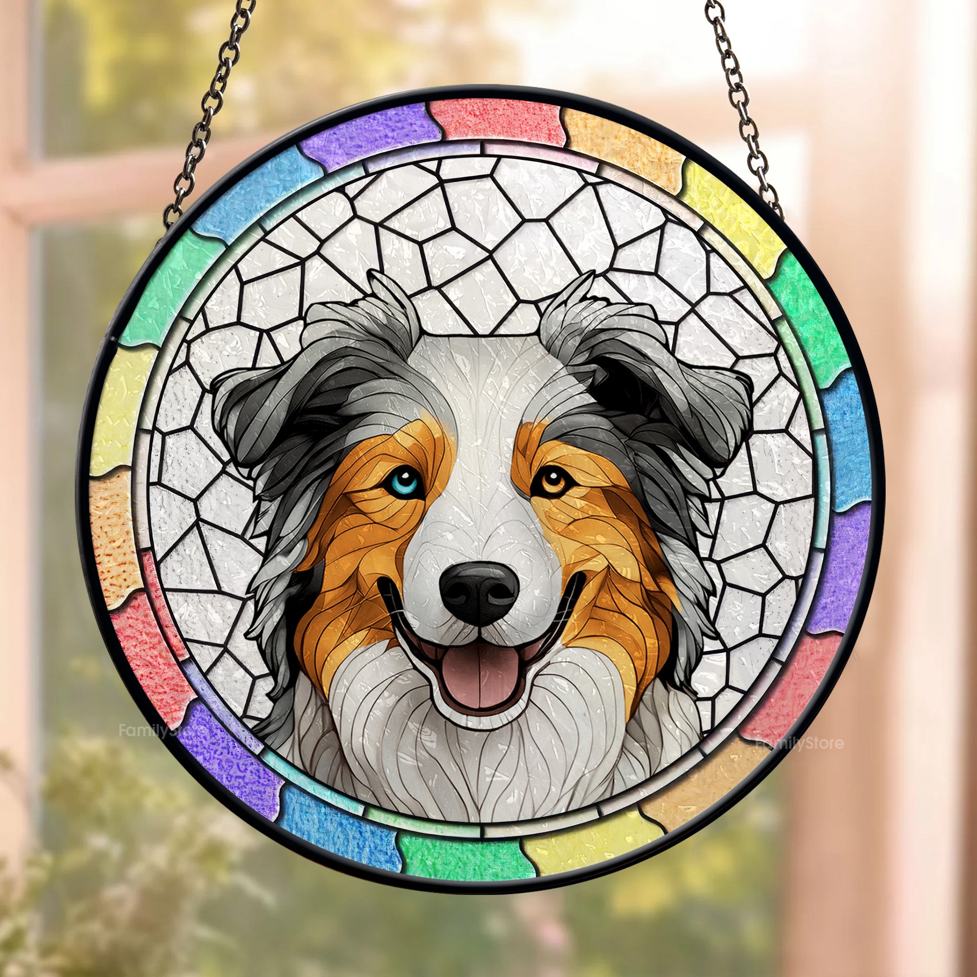 They Lived, They Loved, They Purred - Memorial Gift For Pet Lovers - Personalized Stained Glass Window Hanging Suncatcher - CLP07 NA94