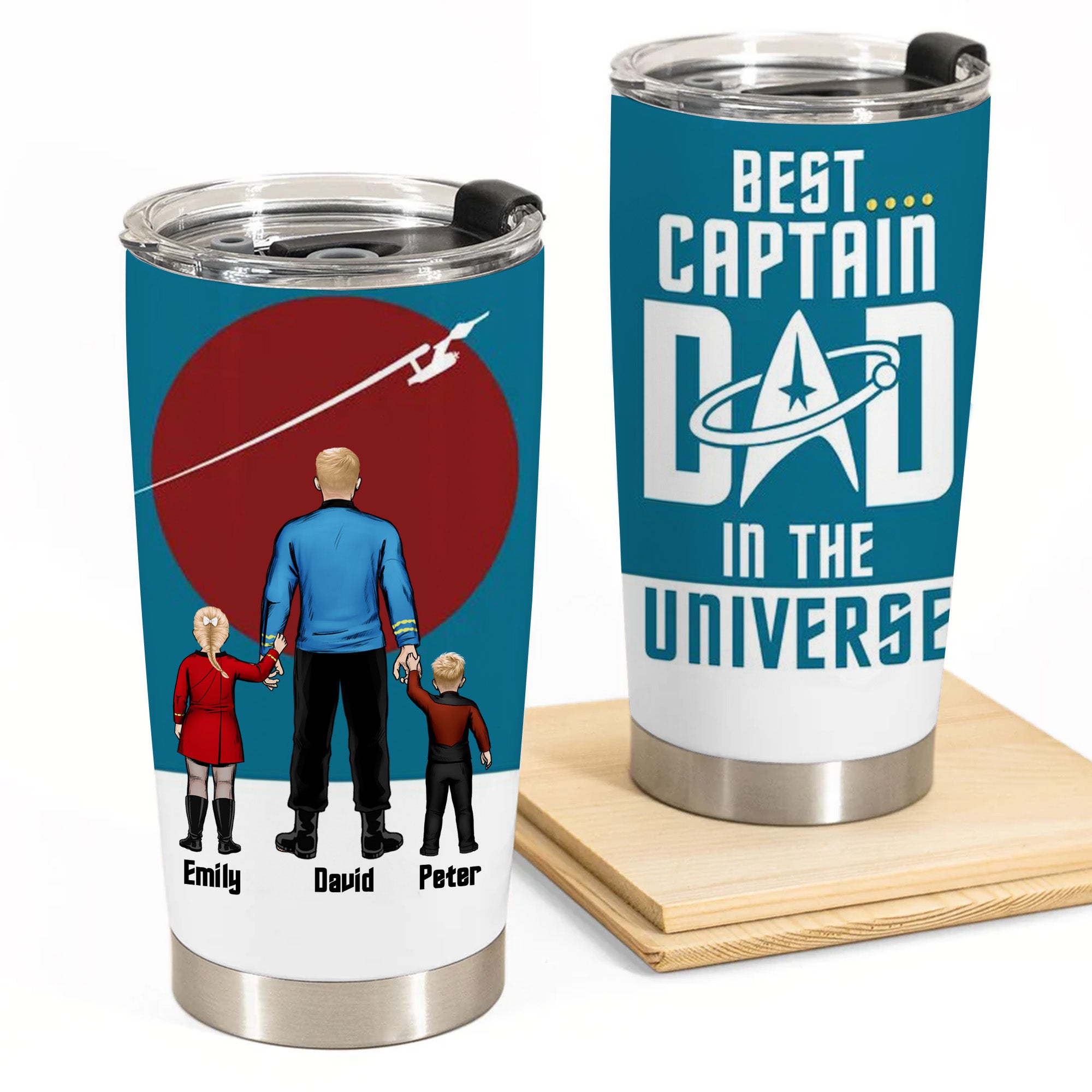 The Best Captain In The Universe - Gift For Dad - Personalized Tumbler - CL22 NA94