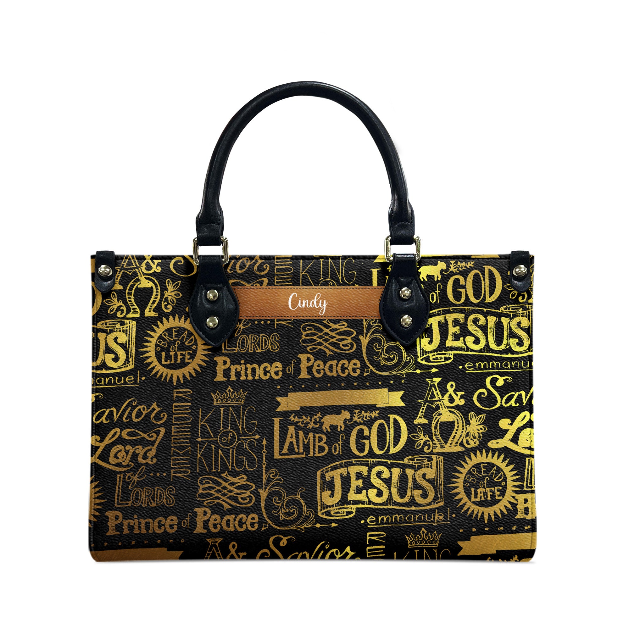 Lamb Of God - Personalized Leather Handbag With Handle - AT4081226