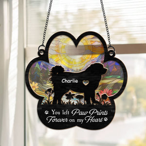 Forever In My Heart - Memorial Gift For Pet Lovers - Personalized Window Hanging Suncatcher Ornament - CLP05 NA94