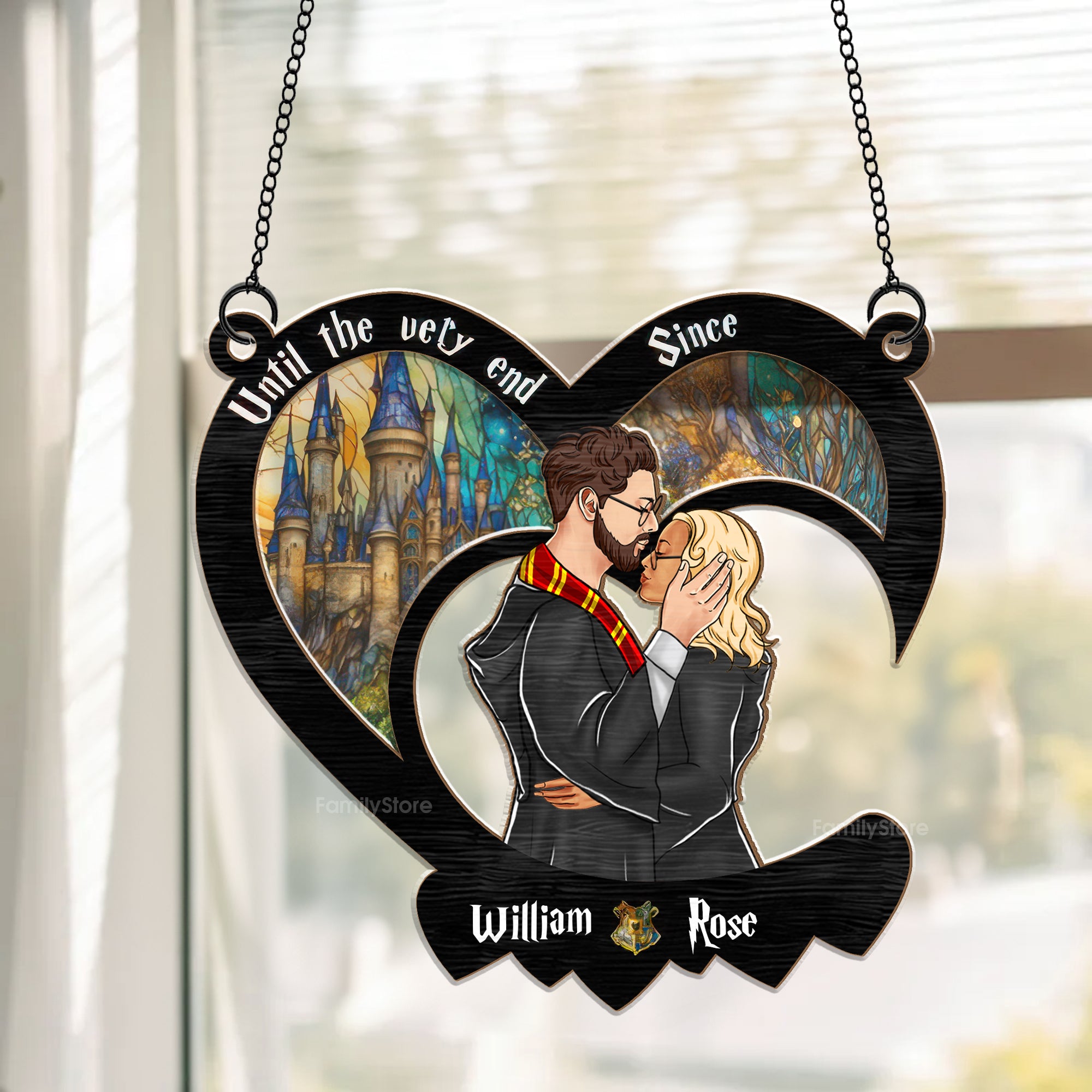 Harry Potter Until The Very End - Gift For Couple Heart Shape - Personalized Window Hanging Suncatcher Ornament - CL20 NH96