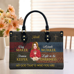 My God That Is Who You Are - Personalized Leather Bag - CLGOD01 PT