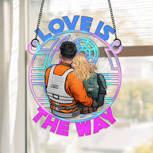 Love Is The Way - Gift For Couple - Window Hanging Suncatcher Ornament - CL19 NH96