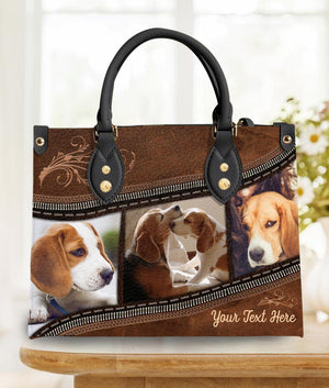 Custom Pet Photo - Personalized Leather Handbag - Gift for Dog Lovers, Dog Dad, Dog Mom | Custom Photo NH96