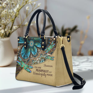 You Are Fearfully And Wonderfully Made - Beautiful Personalized Leather Handbag - AT4081466