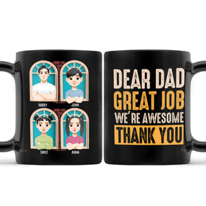 We're Awesome Thank You, Dear Dad - Personalized Ceramic Mug - Gift For Dad, Fathers Day - CL50 NA94