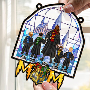 Harry Potter Wizard Mom - Gift For Mother - Personalized Window Hanging Suncatcher Ornament - CL25 NH96