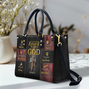 Armor Of God - Thoughtful Gift For Christians - Personalized Leather Handbag With Handle - AT4080602