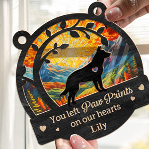 You May Be Gone, But You'll Never Be Forgotten- Memorial Gift For Pet Lovers - Personalized Window Hanging Suncatcher Ornament - CLP05 NA94