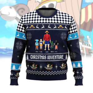 Straw Hat Pirates Ship Going Merry One Piece - Gift For Christmas - Personalized Ugly Sweater - CL11 NH96