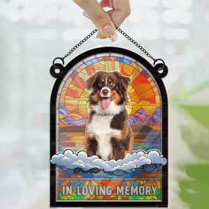 In Loving Memory My Paw Paw - Memorial Gift For Pet Lovers - Personalized Window Hanging Suncatcher Ornament - NA94