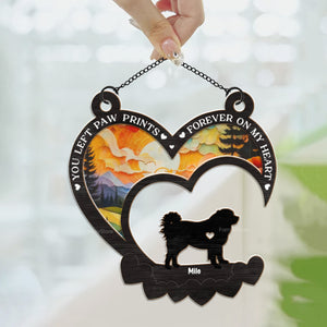 Cherished Memories Never Fade - Memorial Gift For Pet Lovers - Personalized Window Hanging Suncatcher Ornament - CLP05 NA94