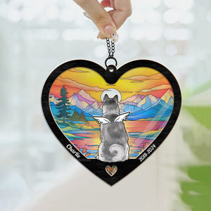 Always In My Heart, My Little Paw - Memorial Gift For Pet Lovers - Personalized Window Hanging Suncatcher Ornament - CLP06 NA94