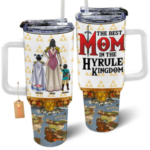 The Best Mom In The Hyrule Kingdom - Gift For Mom - Personalized 40oz Tumbler Cup With Straw - CL07 NA94