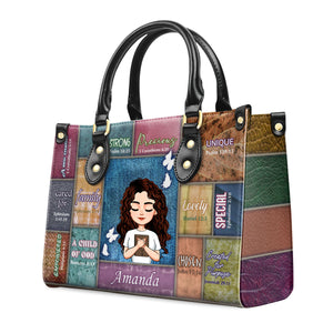 I Am - Scripture Gifts For Women Of God - Personalized Leather Handbag With Handle - AT4080811