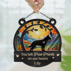 You May Be Gone, But You'll Never Be Forgotten- Memorial Gift For Pet Lovers - Personalized Window Hanging Suncatcher Ornament - CLP05 NA94