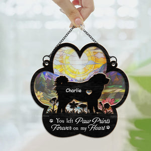 Forever In My Heart - Memorial Gift For Pet Lovers - Personalized Window Hanging Suncatcher Ornament - CLP05 NA94