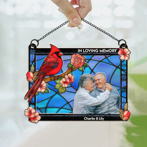 We Are Always With You - Memorial Gift - Personalized Window Hanging Suncatcher Ornament - NA94