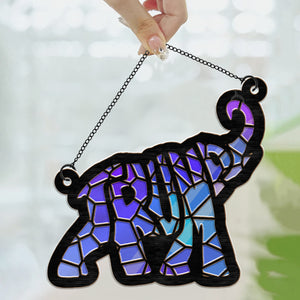 Trump Elephant - Personalized Window Hanging Suncatcher Ornament - NH96