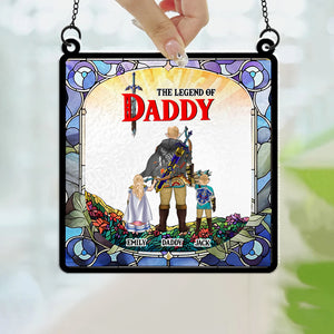 Zelda The Legend Of Dad - Gift For Dad - Personalized Window Hanging Suncatcher Ornament - CL07 NH96