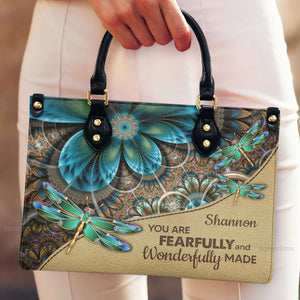 You Are Fearfully And Wonderfully Made - Beautiful Personalized Leather Handbag - AT4081466