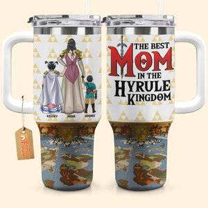 The Best Mom In The Hyrule Kingdom - Gift For Mom - Personalized 40oz Tumbler Cup With Straw - CL07 NA94