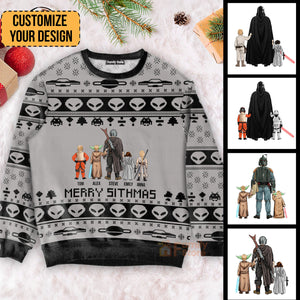 Star War Alien - Gift For Christmas - Personalized Ugly Sweater - CL08 NH96