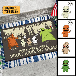 Well Well Well What Have We There Happy Halloween - Personalized Door Mat - NA94