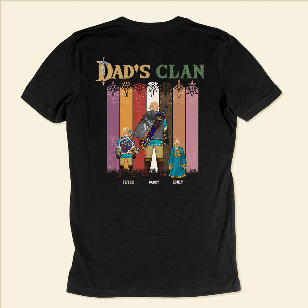 Zelda Dad's Clan Is Super Strong - Gift For Father's Day - Personalized TShirt