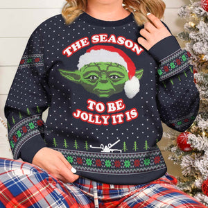 Star Wars Master Yoda The Season To Be Jolly It Is Ugly Christmas Sweaters