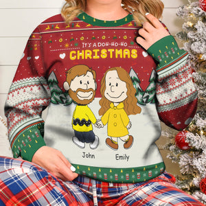 Peanuts It's A Doh-ho-ho Christmas - Personalized Ugly Sweatshirt - Gift For Couple, Husband Wife, Anniversary CL43