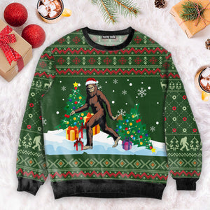 Big Foot Xmas Ugly Christmas Sweater For Men And Women