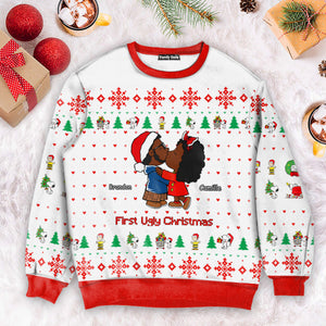 A Peanuts Christmas - Personalized Ugly Sweatshirt - Anniversary Gifts, Gift For Couples, Husband Wife-CL45 NH96