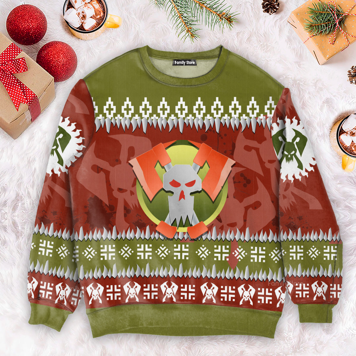 Warhammer Blood Axe Orks Iconic - Ugly Christmas Sweater