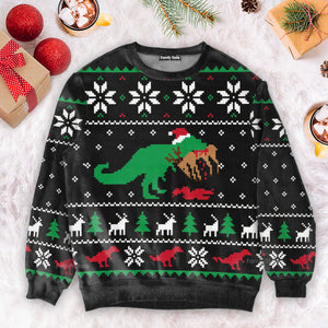 T-Rex Ugly Christmas Sweater For Men And Women