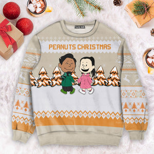 Peanuts Christmas - Personalized Ugly Sweatshirt - Gift For Couple, Husband Wife, Anniversary CL43 NH96