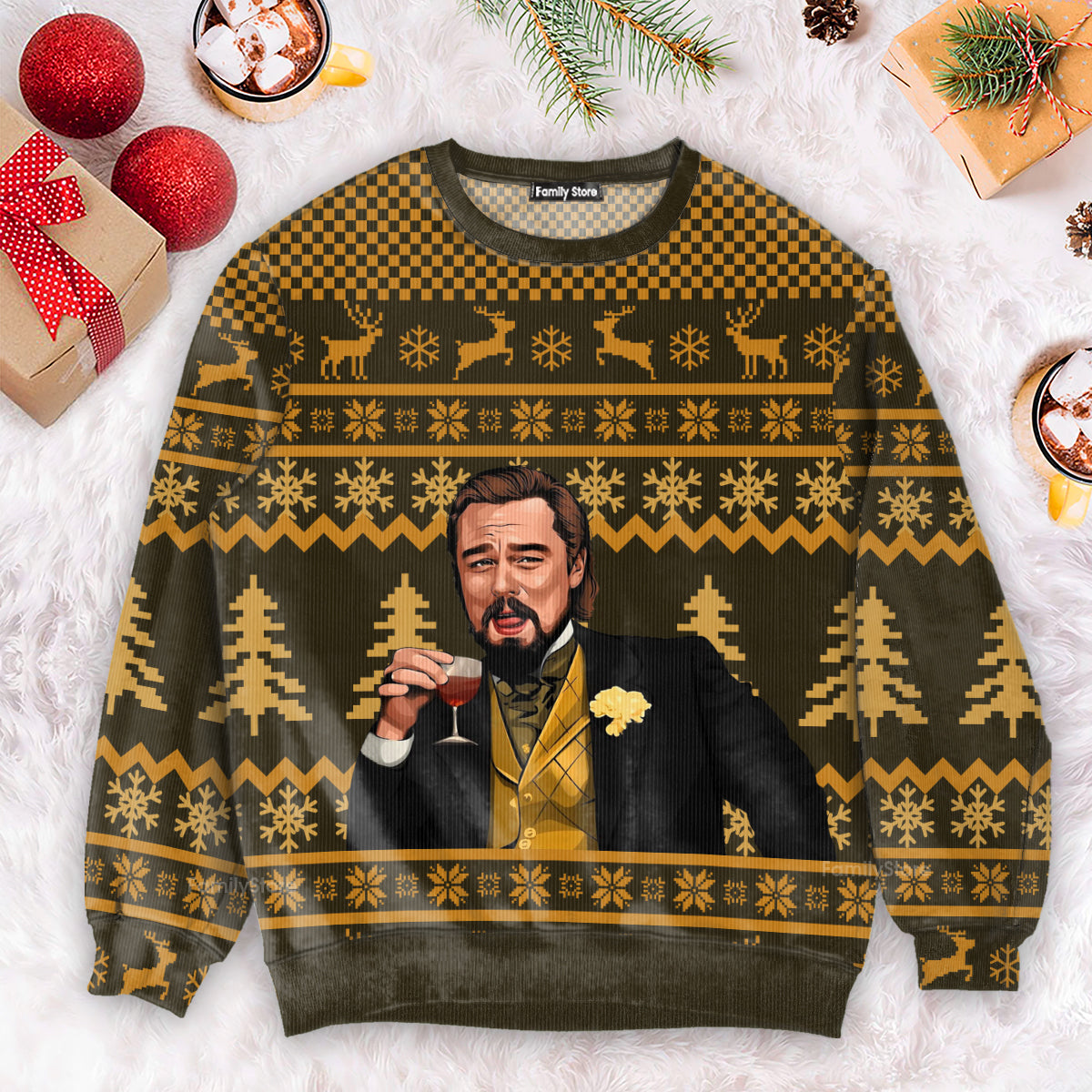 Laughing Leo Memes Woolen - Ugly Christmas Sweater