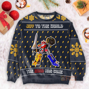 FamilyStore The Zord Has Come Power Rangers - Ugly Christmas Sweater