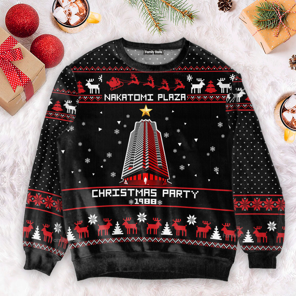 Nakatomi Plaza Christmas Party Ugly Sweatshirt For Men & Women