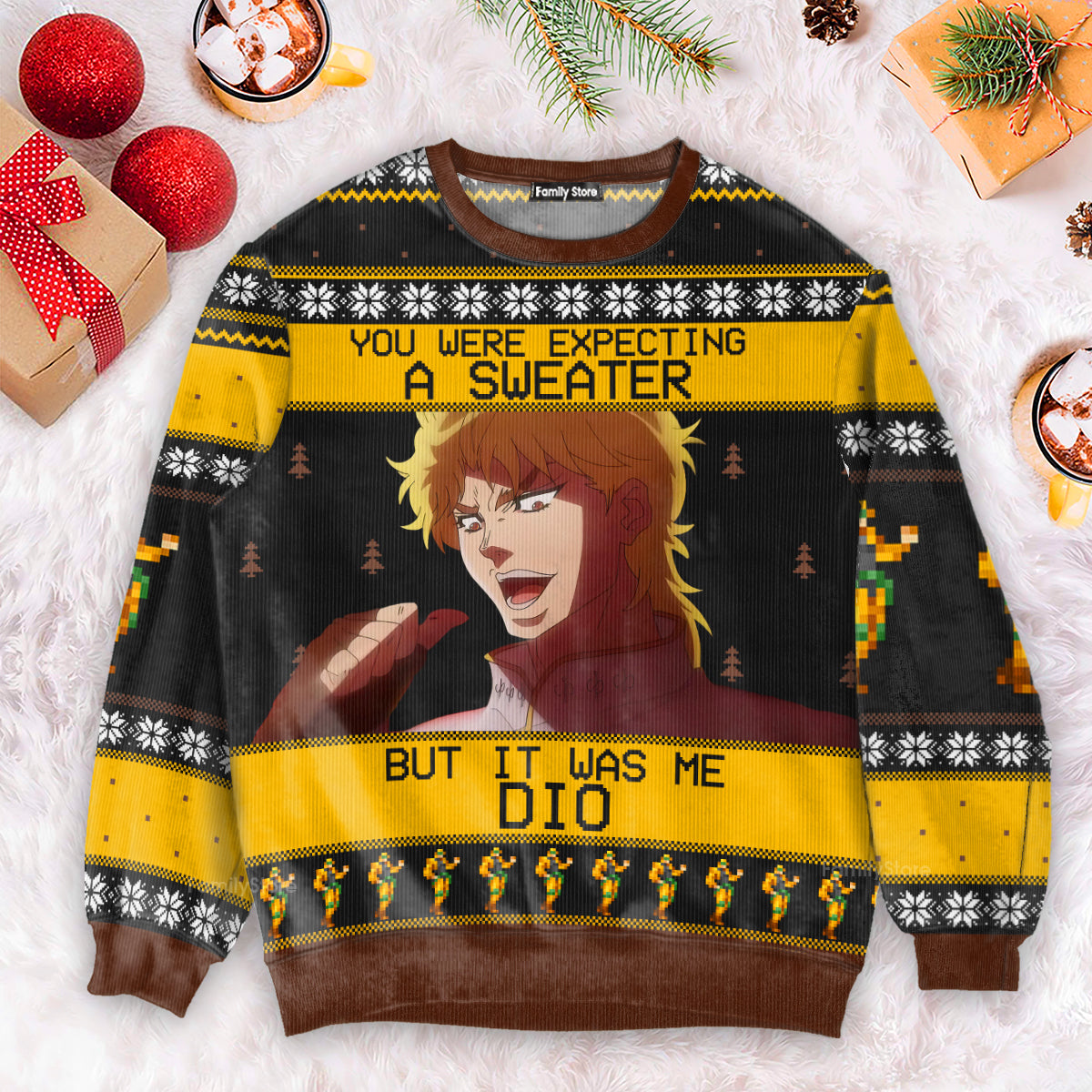 FamilyStore It Was Me Dio Jojo’s Bizarre Adventure - Ugly Christmas Sweater