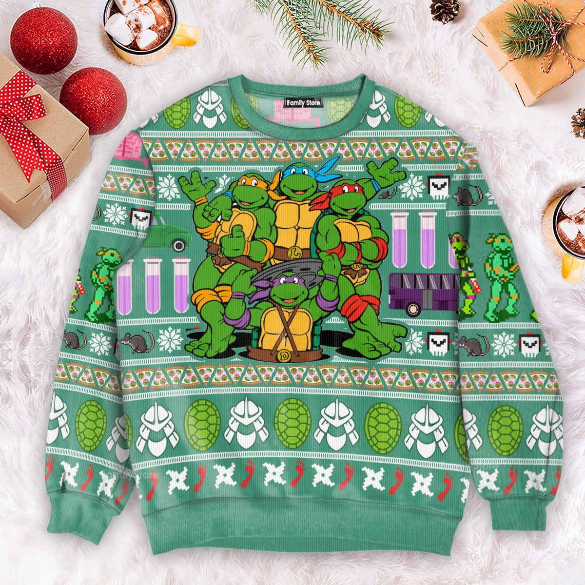 FamilyStore Ninja Turtles Christmas - Ugly Sweater