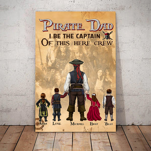 I Be The Captain Of This Crew Here - Gift For Dad - Personalized Canvas Poster - CL13 NA94