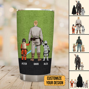 Jedi Master Dad A Force To Be Reckoned - Gift For Dad - Personalized Tumbler - CL08 NA94